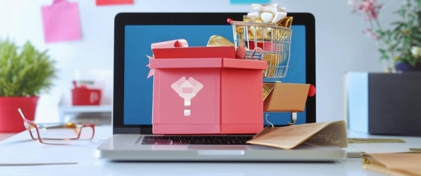 Please create an image of an online shopping platform-1-1