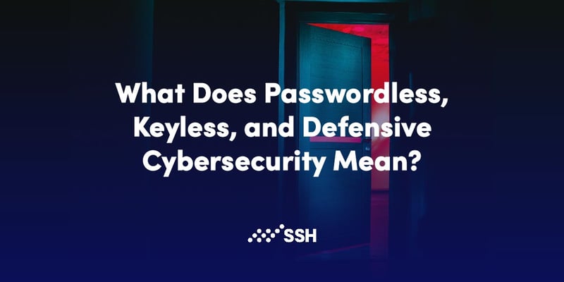 What Does Passwordless, Keyless, and Defensive Cybersecurity Mean?
