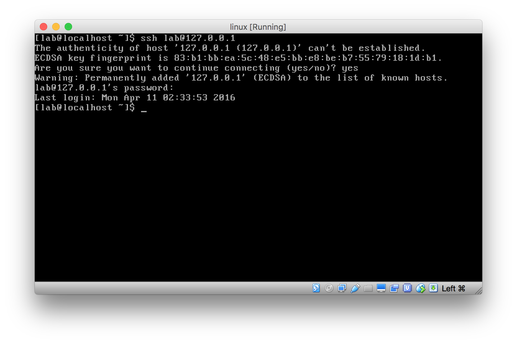 OpenSSH command line user interface