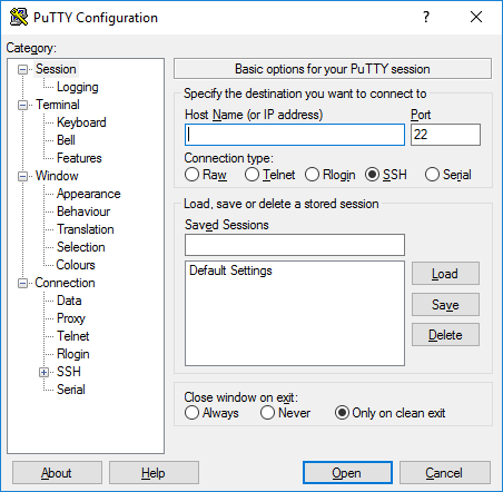 Describes how to use PuTTY on Windows. Installation, terminal window,  configuring, generating SSH keys.