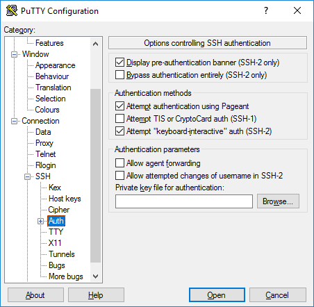 Describes how to use PuTTY on Windows. Installation, terminal