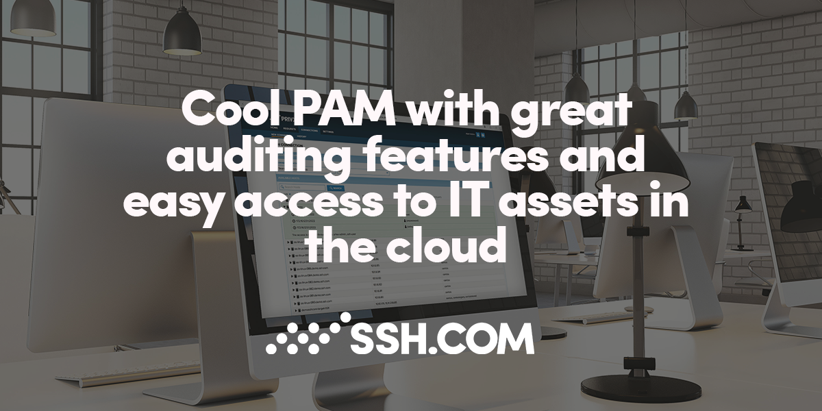 Cool PAM with great auditing and easy access to IT assets in the cloud